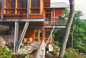 Steel Structure/Cliffside House